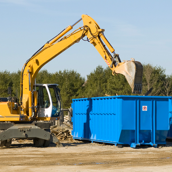 are there any restrictions on where a residential dumpster can be placed in Leiters Ford